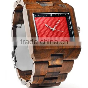 Custom Vogue Wood Watch 2016 Original Japan Quartz Wood Watch thumbnail-3
