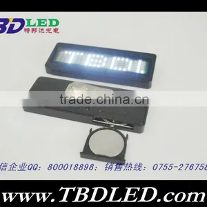 WHITE Oem Logo,display Graphic Led Name Mini Badge/led Sign , Mini Led Name Badge thumbnail-1