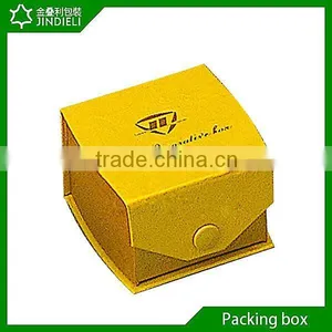 Small Paper Plain Ring Box Velvet Inlay thumbnail-1