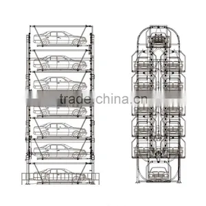 Rotary Parking System Vertical Rotary Smart Parking System Vertical Rotary Car Parking System thumbnail-2