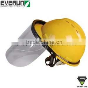 With PVC PC Visor Safety Helmet Face Shield Mask thumbnail-1