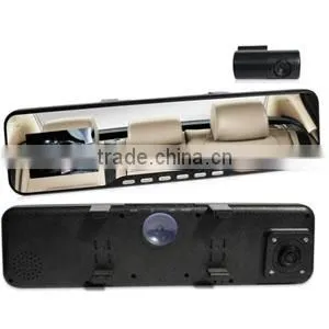 Dual Camera Car Dvr Rearview Mirror thumbnail-1