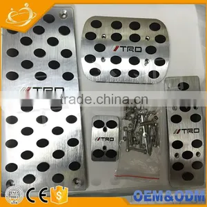 Foot Brake Pedal Cover Aluminium Alloy Accelerator Pedal Brake Pedal Rest Pedal Car Kits for Toyota ALPHARD VELLFIRE ESTIMA thumbnail-5