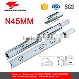 4512 Cabinet Hardware Funiture Slide 3 Fold 4 Balls 45mm Width Drawer Slide thumbnail-1