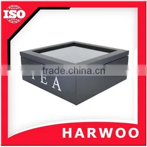 Hot Sell Wooden Tea Box With Clear Window thumbnail-3