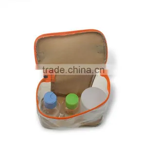 Transparent PVC Leather Make Up Case With Cloth Zipper thumbnail-6