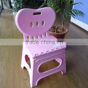 2016 New Design Plastic Kids Portable Folding Step Stool With Backrest thumbnail-4