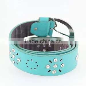 New Women Fashion pu Leather Rhinestone Belt With Shiny Silver Rhinestone Buckles in Yiwu thumbnail-4