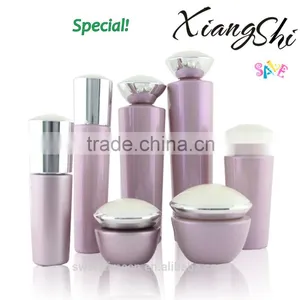 Pink Elegant Cosmetic Bottle/jar for Lotion With Aluminum Cap and Spray thumbnail-1