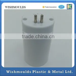 Cutom Metal Threading Insert Into Plastic Overmold Molding for LED Light Tube thumbnail-3