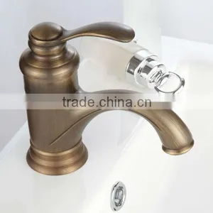 Single Lever Antique Brass Basin Mixer Tap QH174C thumbnail-1