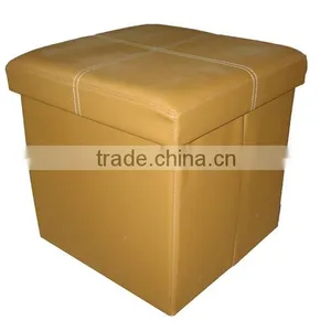 Folding Storage Ottoman thumbnail-1