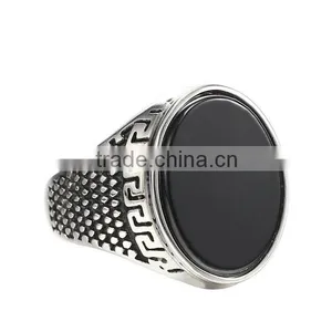925 Sterling Silver Black Onyx Ring For Men thumbnail-1