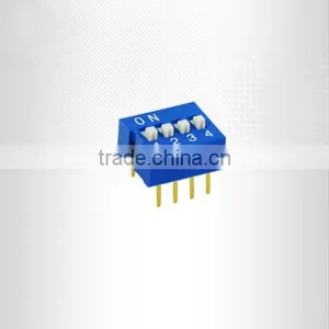 Blue/Red 4 Pin Slide Type 2.54mm DIP Switch thumbnail-1