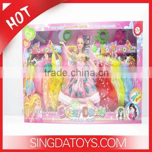 Lovely 11.5" With Clothes Nice Appearance Girl Doll Set thumbnail-1