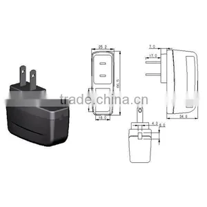 5V/2A 4.0/2.1mm Wall Charger Shell for Cell Phone Quality Choice thumbnail-1