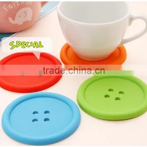 Coasters Silicone Pad,Waterproof,Button Design thumbnail-1