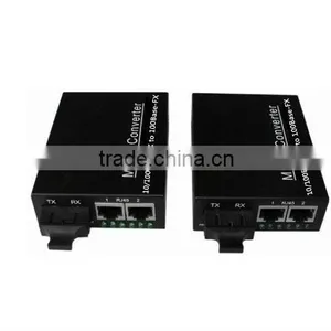 1 Fiber to 2 UTP Unmanaged RJ45 20km 10/100/1000Mbps Megabit Ethernet Fiber Switch IP Camera thumbnail-2