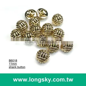 (#B6018/11mm) Anthentic Plated Plastic Knot Type Small Buttons for Dress thumbnail-2