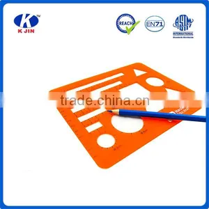 2016 OEM Accept Promtional Plastic Template Ruler for Students thumbnail-3