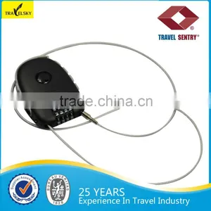 Retractable Cable Combination Plastic Luggage Lock thumbnail-2