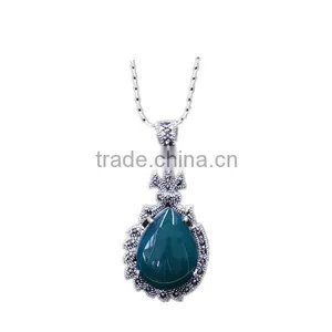 New Arrival Handmade Silver Floationg Charm 3 Color Agate Fashion Jewelry Accessory thumbnail-1