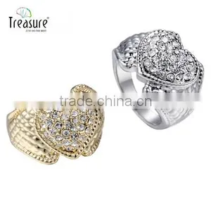 Wholesale Jewelry Supplier 925 Silver Ring Diamond Crystal Ring Engagement Jewelry thumbnail-1
