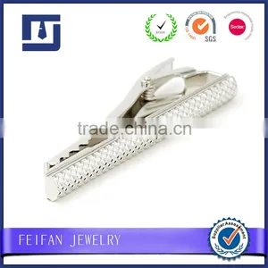 Custom Silver Diamond Grain Tie Clip Manufacturer thumbnail-1
