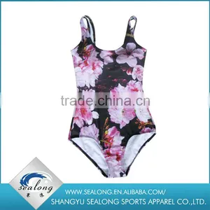 2016 Women's Digital Printing Swimsuit Thin Flower Pattern Bikini thumbnail-1