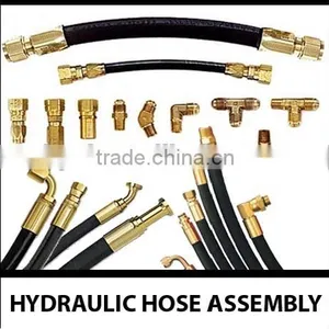 Flexible Hydraulic Hose for Loader , Hydraulic Hose Assembly With Fitting thumbnail-1