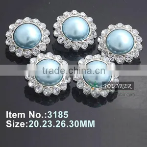 Hot Sale New Style Acrylic Rhinestone Button Flower Shape Sewing Silver Plating for Flower Center DIY Crafts thumbnail-5