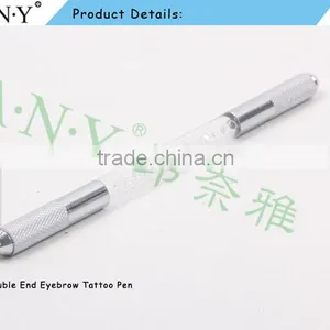 ANY Double Side Crystal Manual Permanent Cosmetic Eyebrow Embroidery Tattoo Gel Ink Pen thumbnail-2