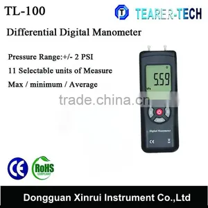 Professional Manometer Digital Gas -137.8Mbar to 137.8Mbar TL-100 (2PSI) thumbnail-1