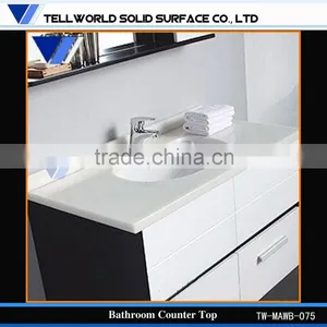 Corian Vanity Tos, White Solid Surface Counter, Corian Bathroom Countertops thumbnail-1