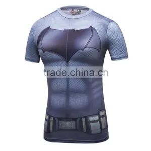 2016 Women Cartoon Superhero Bat-man T Shirt Short Sleeve Ladies Clothing Logo T-Shirt thumbnail-2