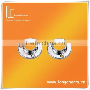 Wall Socket / Hanging Rail Tube Bracket/ Celing Socket for 25mm Chrome Tube thumbnail-1
