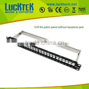 24ports Way Rj45 CAT5E CAT6 CAT6A FTP Empty Patch Panel With Cable Manage thumbnail-1