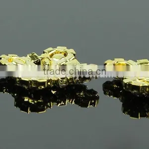 Fashional Shank Golden Rhinestone Button for Apparel RNK182J thumbnail-3