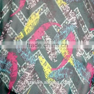 50D Polyester Embroidered Crepe Print Floral Chiffon Yarn For Garment thumbnail-1