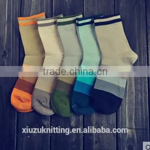Adult Unisex Pretty Stripes Knitting Combed Cotton Sock thumbnail-2