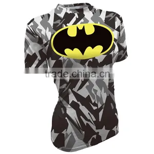 Wholesale Fashion Men Custom Full Sublimation Shirt Printing Tights T-shirts Wear/gym Apparel Womens Sublimation Sport Shirt thumbnail-2