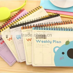 School Diary Notebook Paper Spiral Novelty Notepad Journal Planner Day Scheduler Mini Cute Notebook Stationery 2016 thumbnail-2