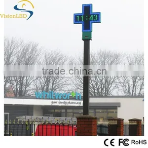P8 Outdoor LED Pharmacy Cross Display With Full Color thumbnail-1