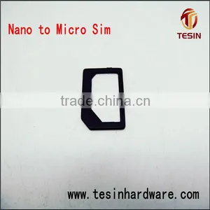 Hot Nano to Microsim Card Adapter With Retail Blister Box Packing for Iphone thumbnail-1