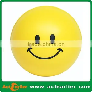 Cheap Custom Logo PU Smile Face Stress Ball, Antistress Toy Ball thumbnail-4