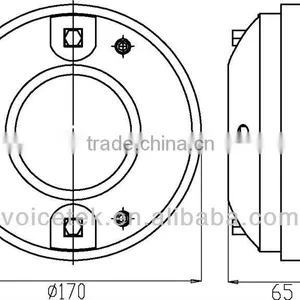 TSCT-7202 6.6 Inch Professional Subwoofer pa Speaker Pro Audio Passive Compression Driver thumbnail-5