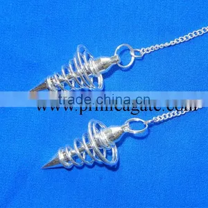 Silver Coil Metal Pendulums thumbnail-1