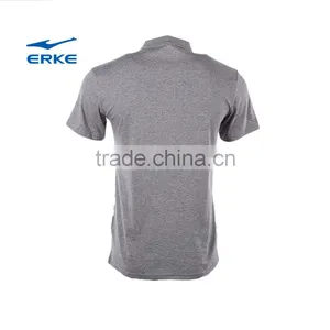 ERKE Exclusive Design Casual & Elegant Mens Summer Mirco Collar Short Sleeve t Shirt of 100% Cotton for Office Cheap Wholesale thumbnail-2