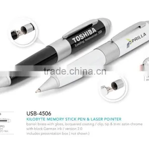 Usb Stylus Pen Laser Pen USB Flash Drive With Customed Logo, Multifunction Laser Pointer Usb Pen Drive thumbnail-2