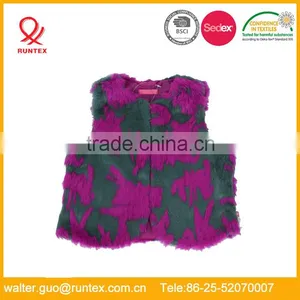 Girls Casual Fake Fur Vest RKJ006 thumbnail-1